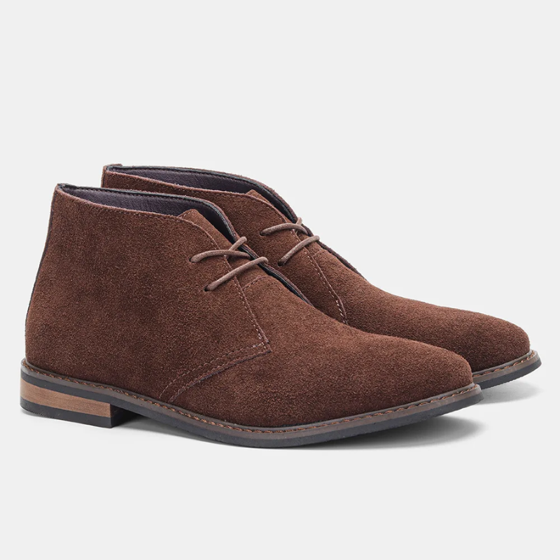 Hochwertige Chukka Boots Herren aus Wildleder, Lässige Stiefeletten