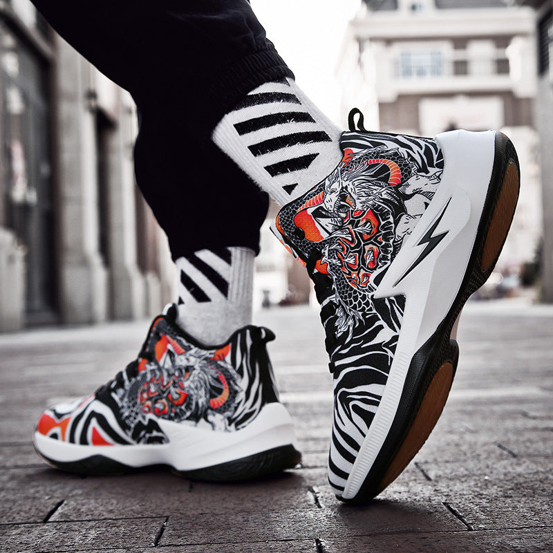 Designer Graffiti Basketball-Schuhe