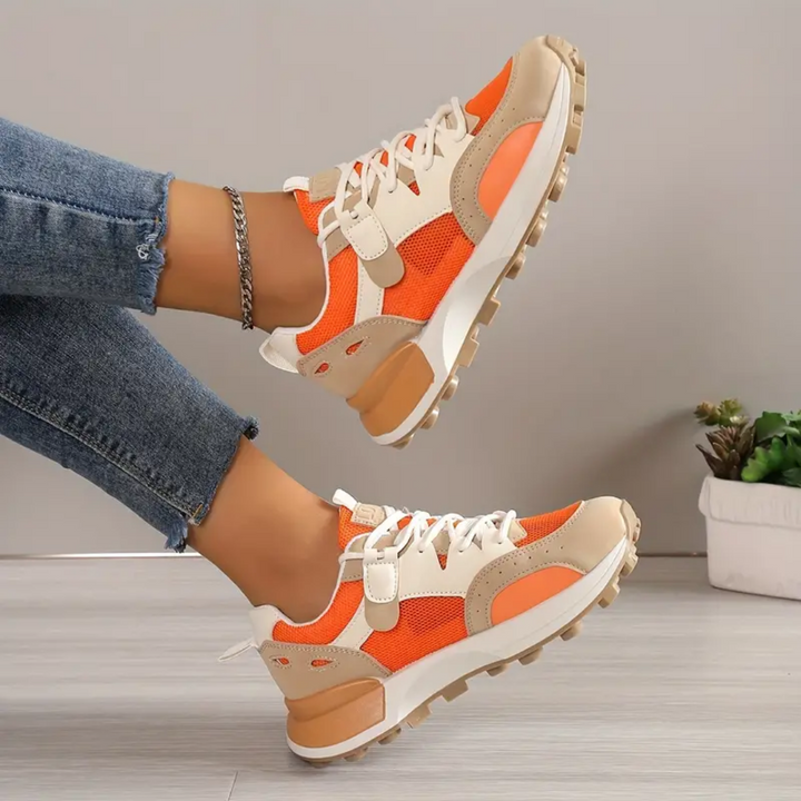 Orangefarbene Schuhe