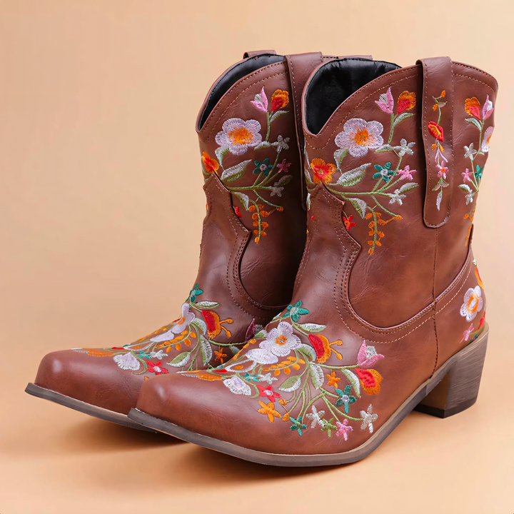 Damen - Cowgirl-Stiefel - Wetterfest & Vintage Style - Langlebig und Bequem