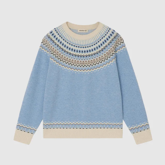 Vintage-inspirierter Norweger-Pullover