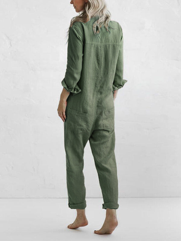 Lässiger langärmeliger Jumpsuit