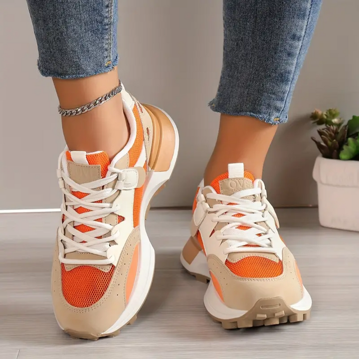 Orangefarbene Schuhe