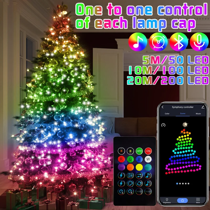 Weihnachtsbaum RGB Lichter Smart Bluetooth Steuerung