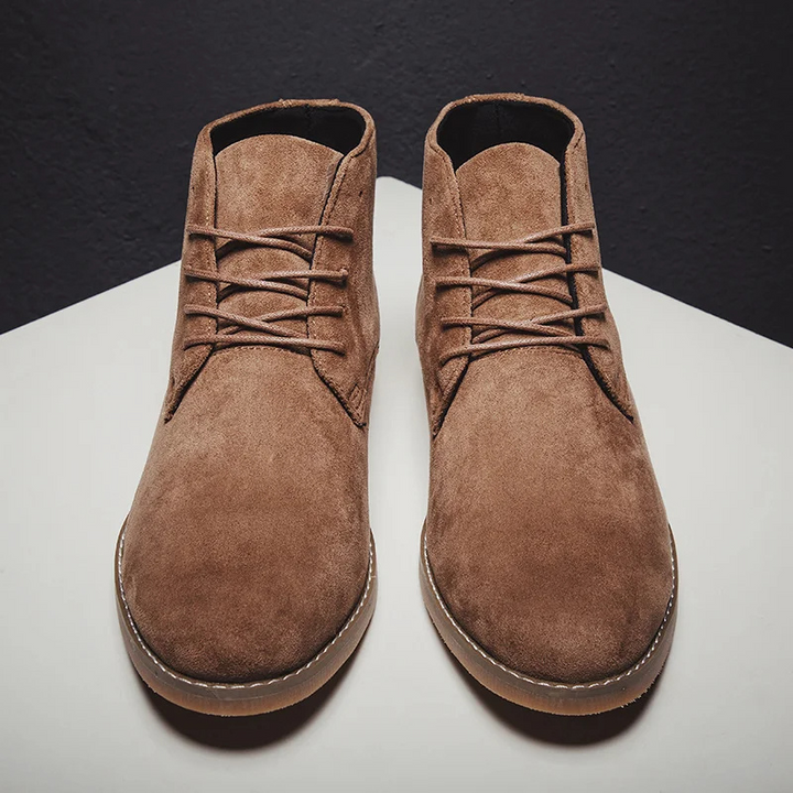 Bequeme Chukka Boots Herren aus Wildleder, Klassische Stiefeletten