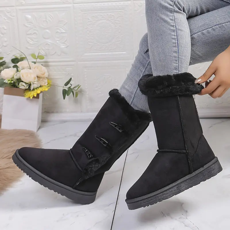 Damen - Stiefel - Fleecegefüttert - Bequeme und stilvolle Damenstiefel für warme Füße