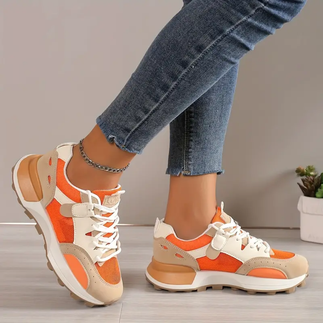 Orangefarbene Schuhe