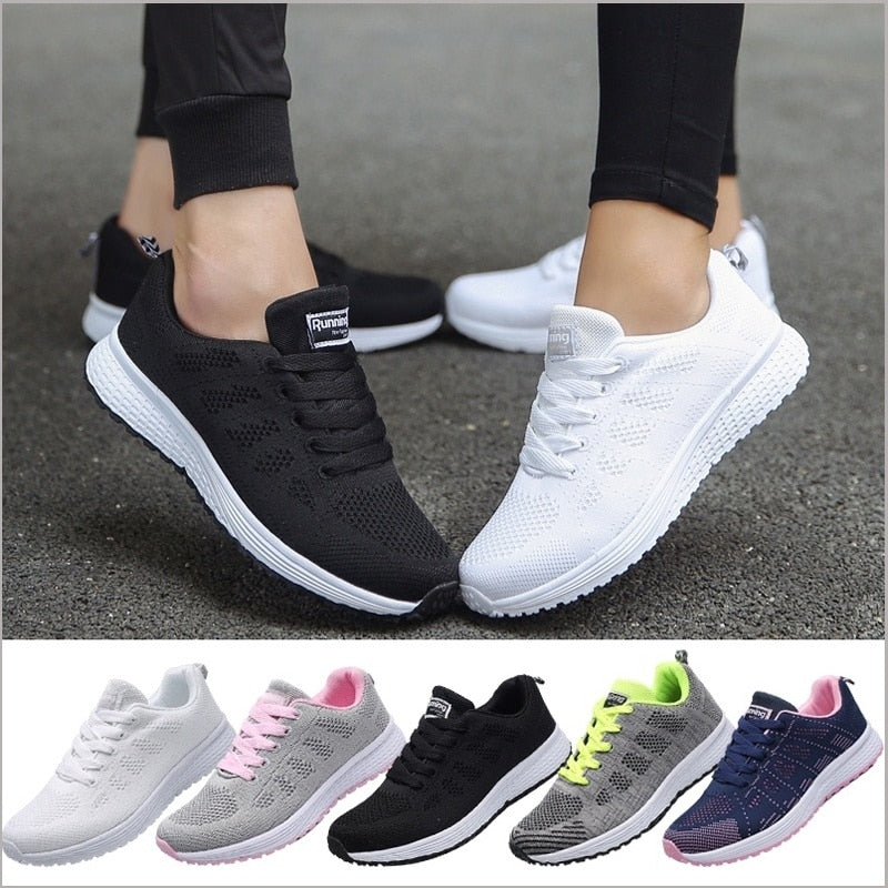 Damen - Laufschuhe - Leichte Sneakers - Komfortable Sportschuhe für aktive Frauen