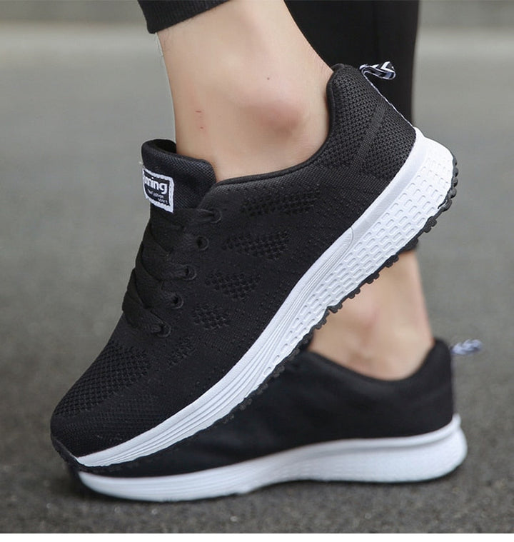 Damen - Laufschuhe - Leichte Sneakers - Komfortable Sportschuhe für aktive Frauen