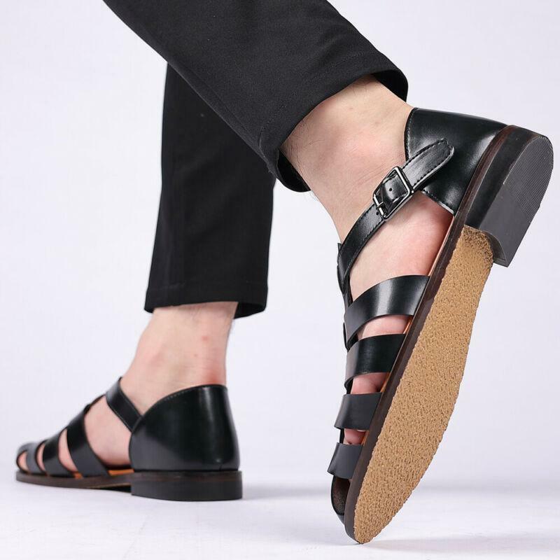 Elegante Ledersandalen für Herren - Klassisches Design - Komfortabel & Stilvoll - Perfekt für jede Gelegenheit