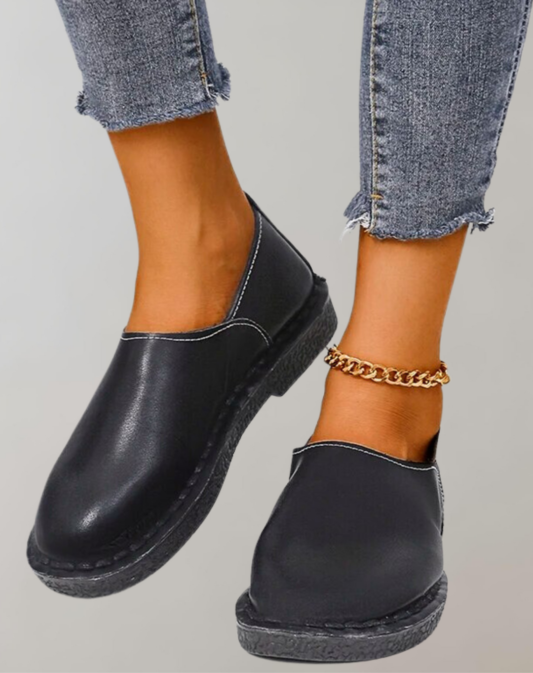 Damen Loafers Flicken