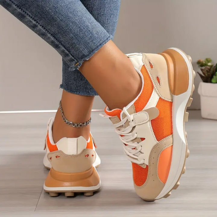 Orangefarbene Schuhe