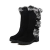 Damen - Schneestiefel - Elegantes Wildleder - Stylische Winterboots für kalte Tage