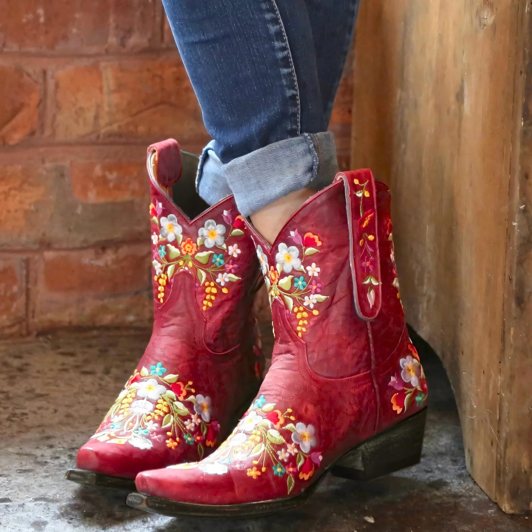 Damen - Cowgirl-Stiefel - Wetterfest & Vintage Style - Langlebig und Bequem