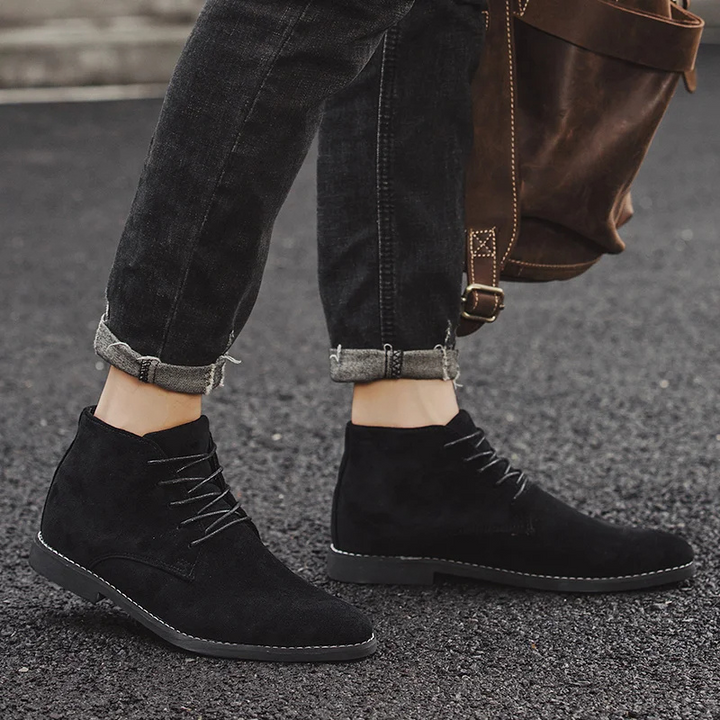 Bequeme Chukka Boots Herren aus Wildleder, Klassische Stiefeletten