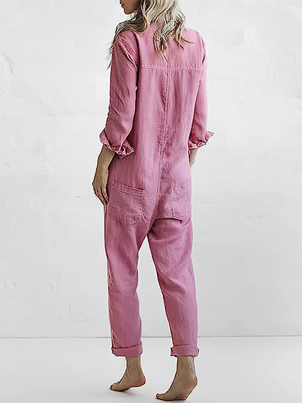 Lässiger langärmeliger Jumpsuit