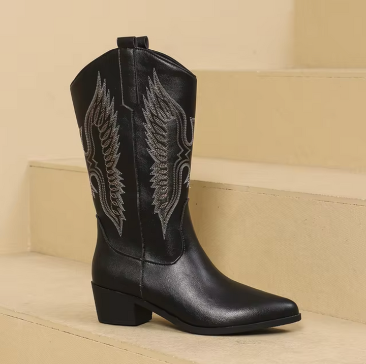 Cowboystiefel aus Leder