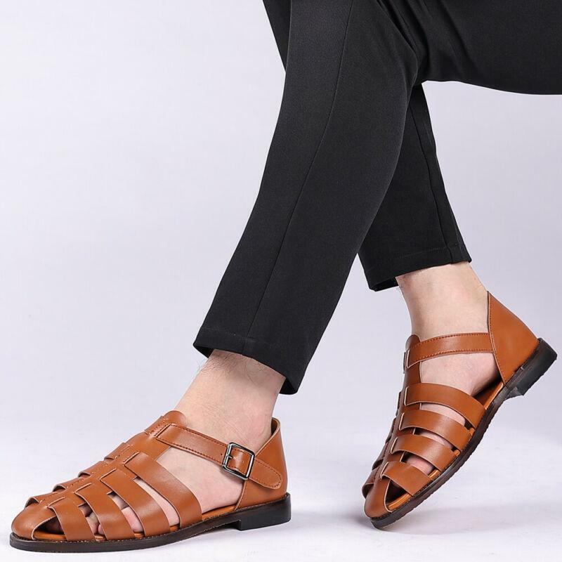 Elegante Ledersandalen für Herren - Klassisches Design - Komfortabel & Stilvoll - Perfekt für jede Gelegenheit