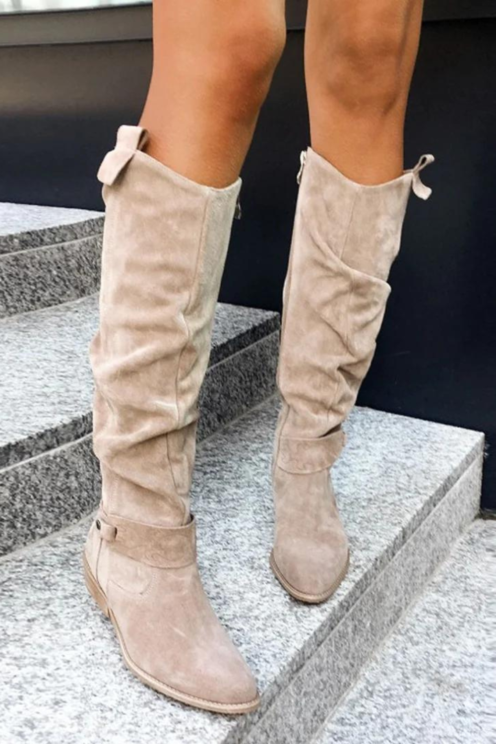 Damen - Wildleder Stiefel - Elegante und Bequeme Schuhe für jeden Anlass - Hochwertige Damenstiefel