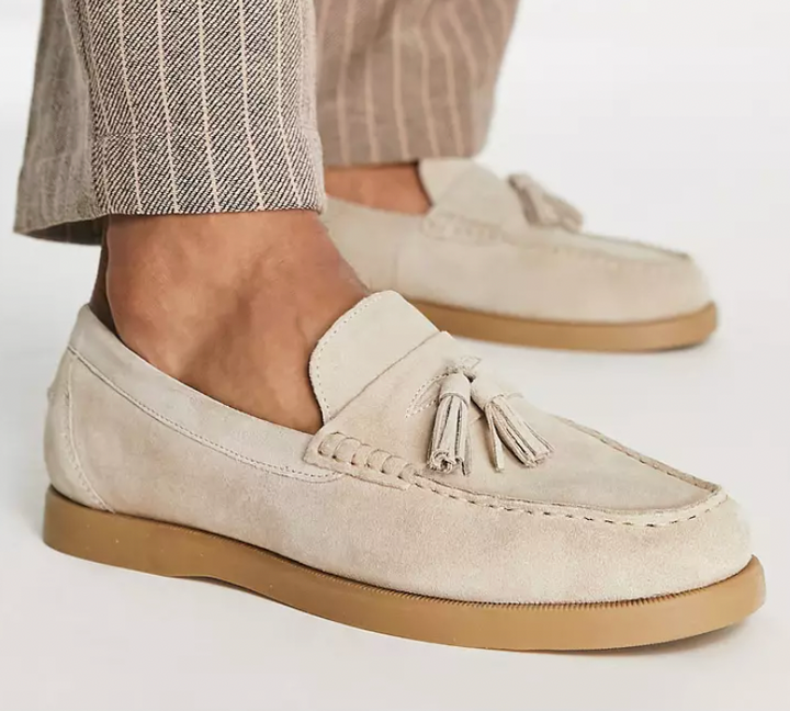 Herren - Klassische Slipper - Leder - Bequeme Hausschuhe für Alltag und Freizeit