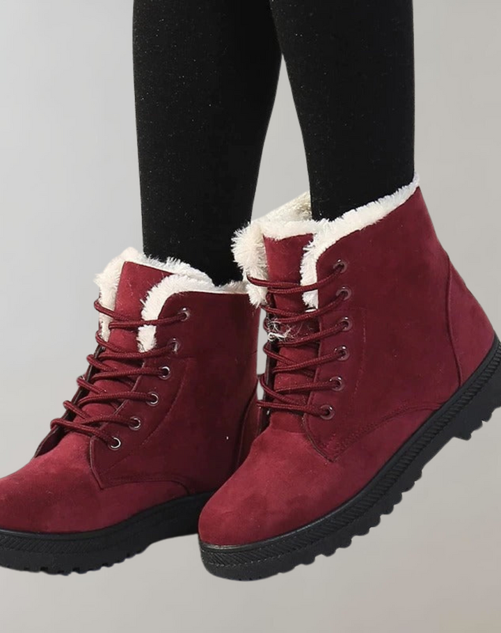 Damen - Stiefeletten - Kuscheliges Material für warme Füße - Bequeme Winterstiefel für stilvolle Frauen