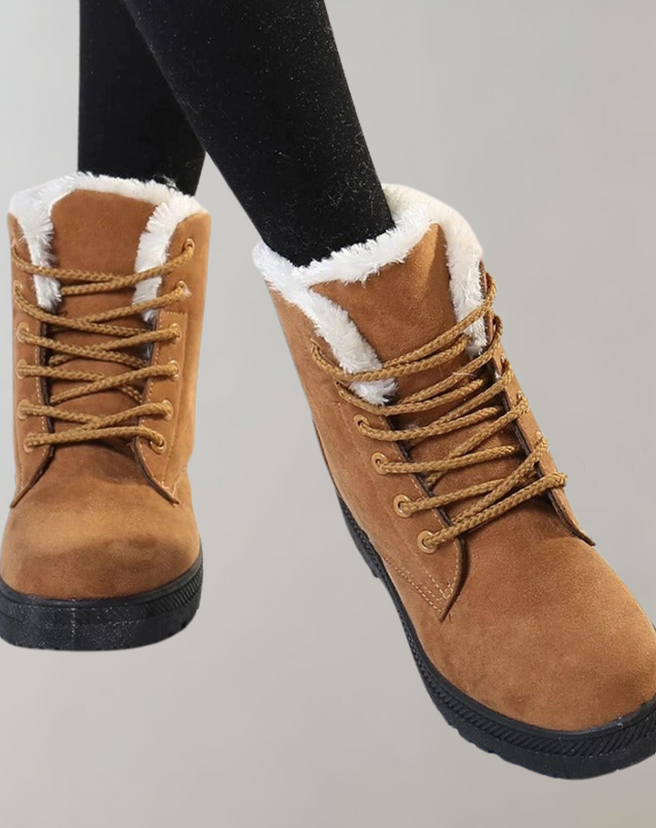 Damen - Stiefeletten - Kuscheliges Material für warme Füße - Bequeme Winterstiefel für stilvolle Frauen