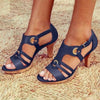 Bequeme Sandalen mit hohem Absatz