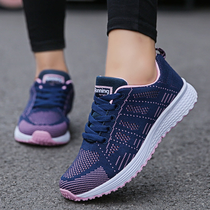 Damen - Laufschuhe - Leichte Sneakers - Komfortable Sportschuhe für aktive Frauen