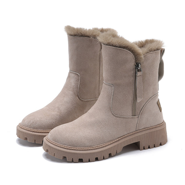 Damen - Gepolsterte Stiefel für - Bequeme und stylische Schuhe - Ideal für den Herbst und Winter