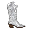 Damen - Elegante bequeme Cowboystiefel - Hochwertiges Material - Stilvolle Western-Stiefel