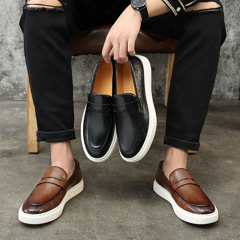 Britische Penny Loafers