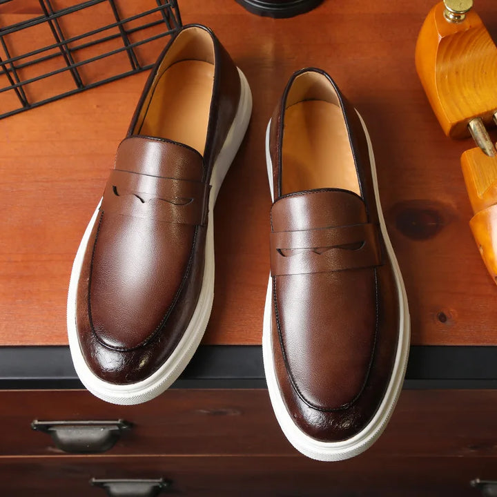 Britische Penny Loafers