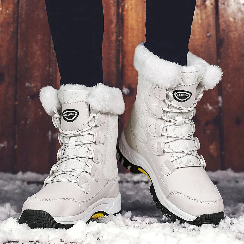 Damen - Klassische Schneestiefel - Wasserabweisend und Warm - Perfekt für Winterabenteuer