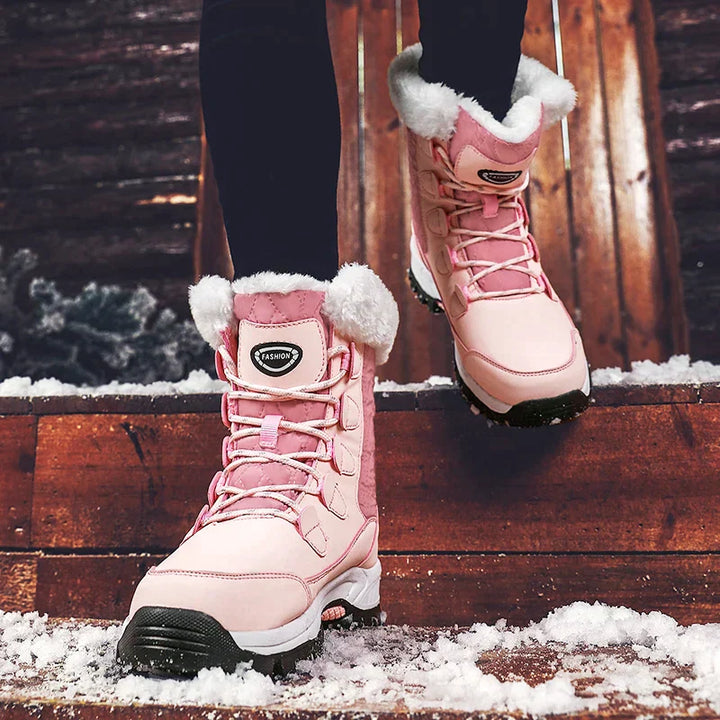 Damen - Klassische Schneestiefel - Wasserabweisend und Warm - Perfekt für Winterabenteuer