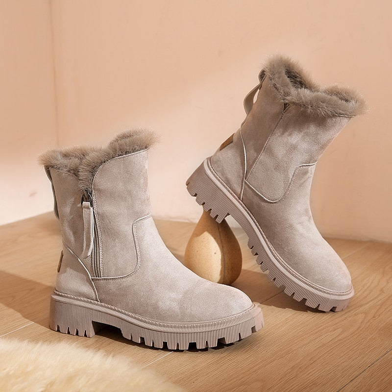 Knöchelhohe Damen-Schneestiefel