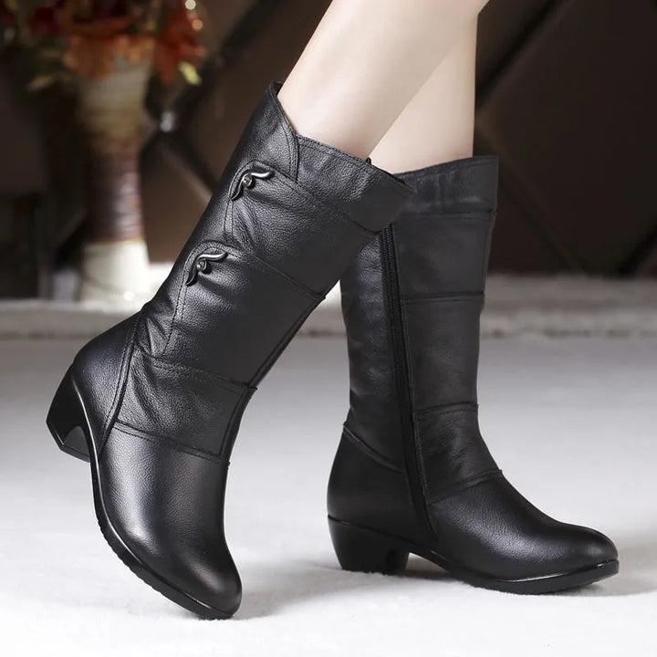 Damen - Halbstiefel - Stylische Beryl - Stiefel aus hochwertigem Leder - bequem und trendig