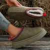 Damen - Chunky Snow Boots - Warm Muffin Style - Stylish Winter Footwear