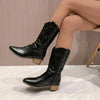 schicke Stiefel im Metallic-Chic