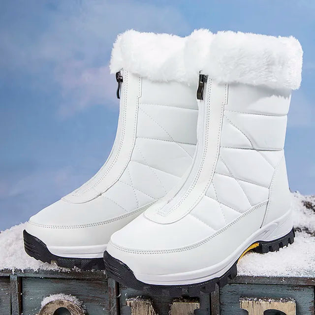 Damen - Winterschneestiefel - Wasserdichtes Material - Bequeme Winterstiefel für kalte Tage