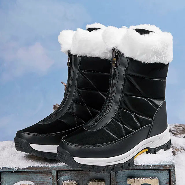 Damen - Winterschneestiefel - Wasserdichtes Material - Bequeme Winterstiefel für kalte Tage