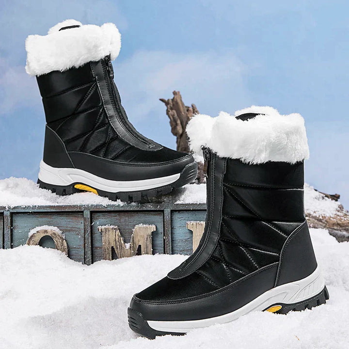 Damen - Winterschneestiefel - Wasserdichtes Material - Bequeme Winterstiefel für kalte Tage