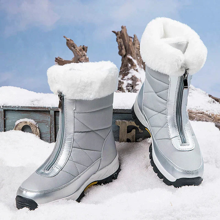 Damen - Winterschneestiefel - Wasserdichtes Material - Bequeme Winterstiefel für kalte Tage