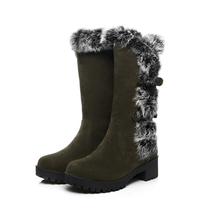 Damen - Schneestiefel - Stilvolle Wildleder - Bequeme Winterstiefel für kalte Tage