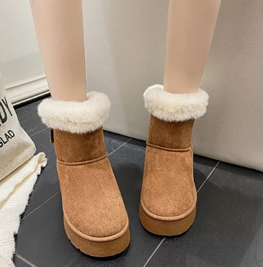 Damen - Kunstfellstiefel - Warme und Bequeme Winterstiefel - Perfekt für kalte Tage