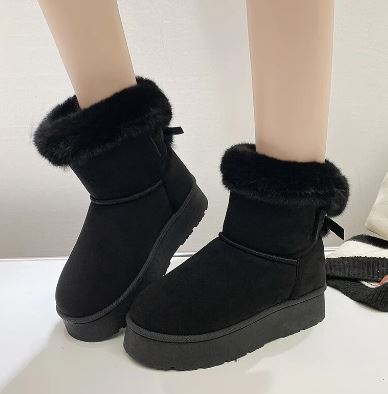 Damen - Kunstfellstiefel - Warme und Bequeme Winterstiefel - Perfekt für kalte Tage