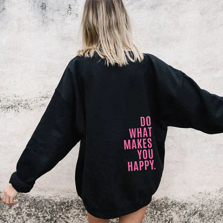 Happy - Stylisches Kapuzensweatshirt