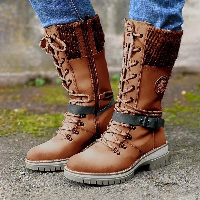 Damen - Stiefel - Bequeme Damenstiefel mit rutschfester Sohle - Modische und praktische Schuhe für jeden Anlass