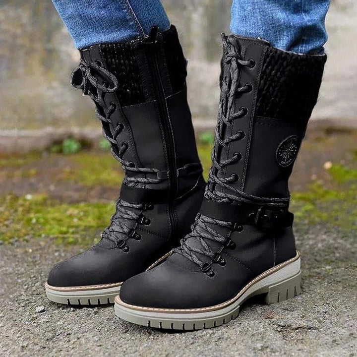 Damen - Stiefel - Bequeme Damenstiefel mit rutschfester Sohle - Modische und praktische Schuhe für jeden Anlass