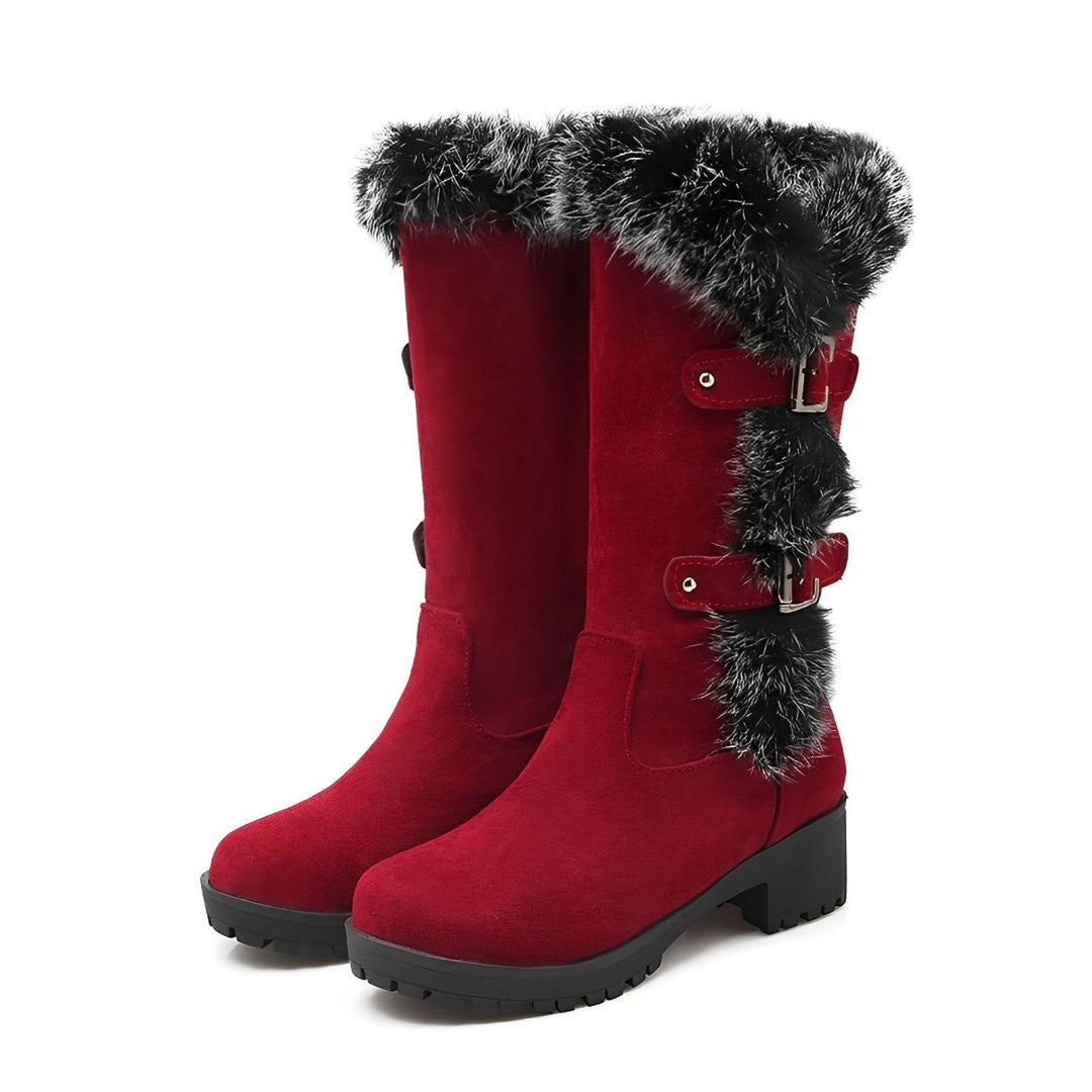 Damen - Schneestiefel - Stilvolle Wildleder - Bequeme Winterstiefel für kalte Tage