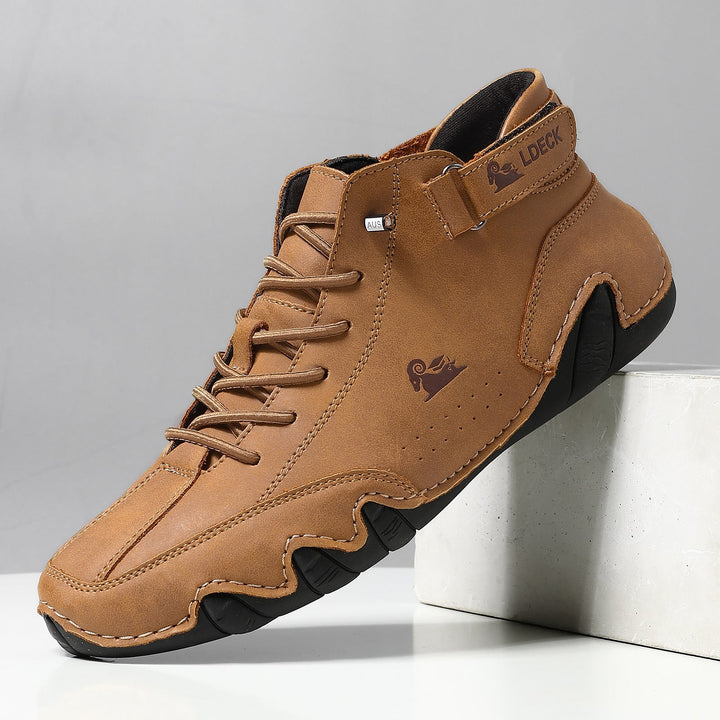 Herren - Freizeitschuhe - Bequemes Leder - Stylische Alltagsschuhe